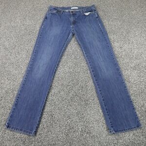 Levis Jeans Womens 12 Dark Blue Denim Pants 544 Straight Stretch‎ Flex Faded Y2K